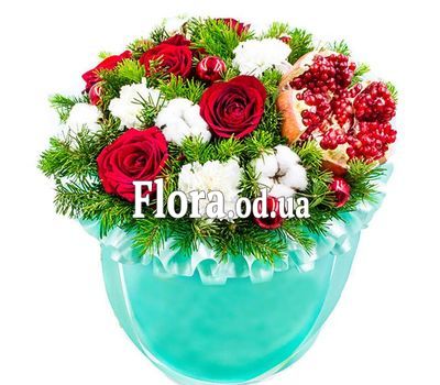 Christmas composition in a box