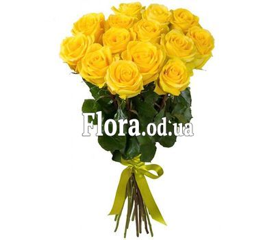 15 желтых роз