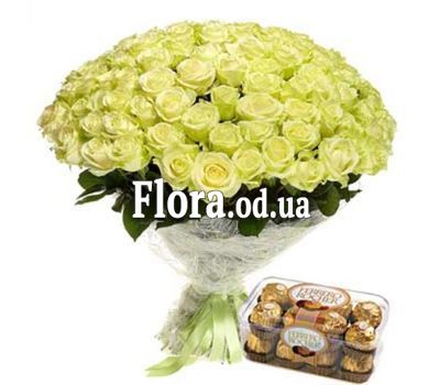 АКЦИЯ! 101 белая роза