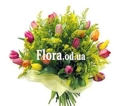 Large bouquet with mimosa