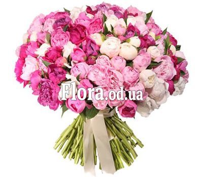 Букет из 101 пиона