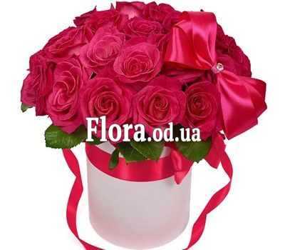 Bouquet of 25 roses in a box
