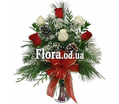 A bouquet of roses for the New Year