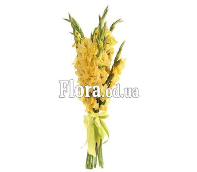 Букет желтых гладиолусов