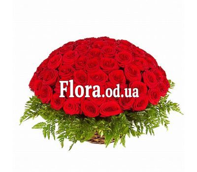 Корзина из 51 розы
