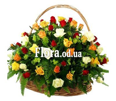 Basket of 51 roses