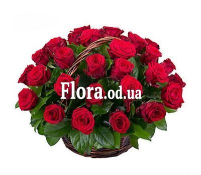 Basket of red roses