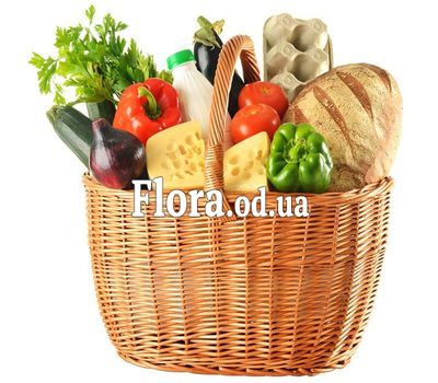 Basket of products as a gift