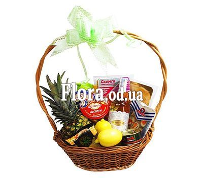 Basket with gift products