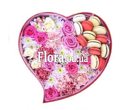 Красиві квіти і Macarons