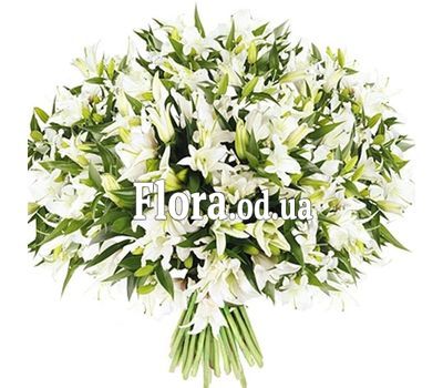 Огромный букет из 101 лилии