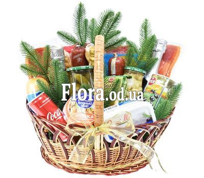 Большая новогодняя продуктовая корзина