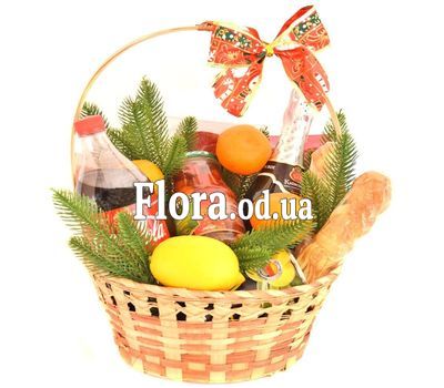 Корзина с шампанским на Новый год