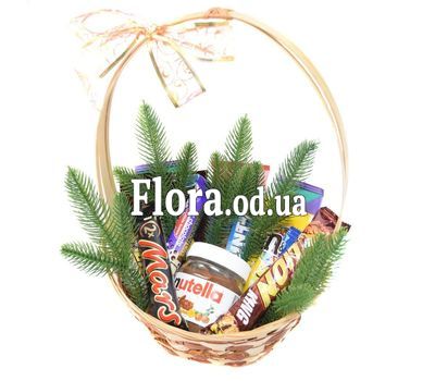 Christmas basket chocolate