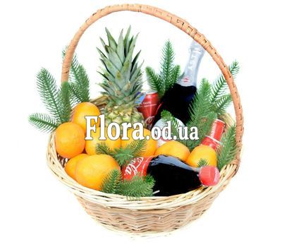 Новогодняя подарочная корзина с Asti Martini