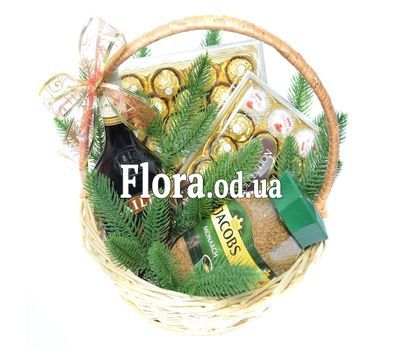 Новогодняя подарочная корзина с Baileys
