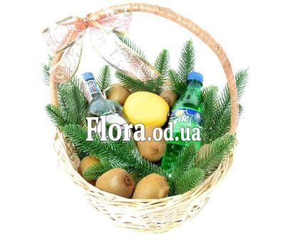 Christmas basket with Martini