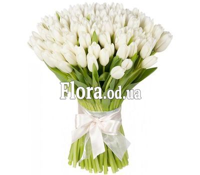 101 white tulips