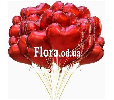 51 кулька у формі серця