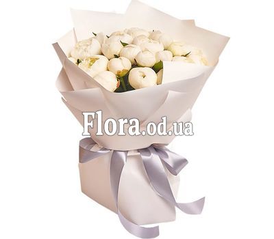 21 белый пион