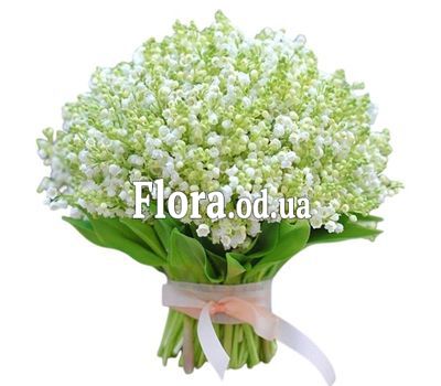 Large bouquet of lilies of the valley